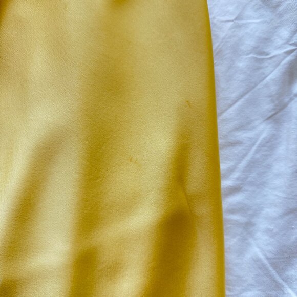Anderson Maxi Dress in Yellow Lux Satin Sz S - Picture 4 of 6